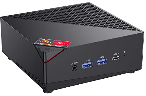 ACEMAGICIAN AM06PRO Mini PC, AMD Ryzen 7 5700U (8C/16T, Fino a 4,3 GHz), Mini Computer 16GB DDR4 RAM 512GB M.2 2280 SSD,AMD Radeon Vega8 1900MHz, Dual Ethernet/WIFI 6/Type-C/per Ufficio, Studio,Gioco