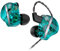 keephifi CCZ DC01 Pro In-Ear-Monitor-Kopfhörer, 1DD Bass HiFi IEM kopfhörer,V-Shape-Tuning kabelgebundene In-Ear-Ohrhörer, abnehmbaren 2pin-Z-OFC-Kabeln für Musiker, Schlagzeuger(Grün,kein mikro)
