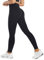 Persit Sport Leggings Damen High Wasit Blickdicht Sporthose Lang Seamless Leggins Shape Tights Gym Schwarz L