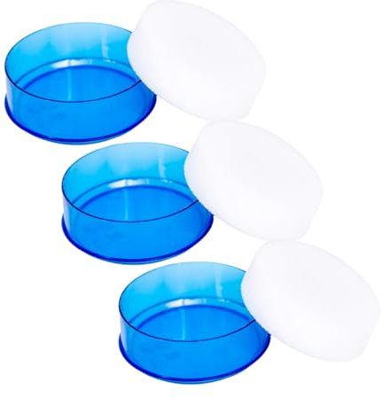 Anneome 3 STK geldzählende handfeuchte vorrichtung Dekorationsversteck für Aquarien Schlüsselringschalter am Stiel Nasser Schwamm zum Geldzählen Befeuchter für die Finger Plastik Blue