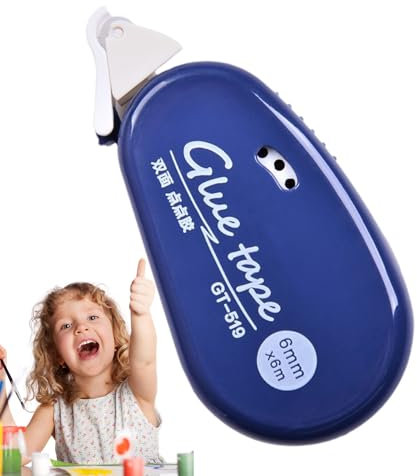 Rullo a nastro a doppia faccia - rullo adesivo per scrapbooking, distributore di nastri artigianali | Scrapbooking Dispenser per colla adeguato, rullo di colla ricaricabile per progetti di carta, albu