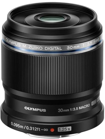 OM SYSTEM Olympus M.Zuiko Digital ED 30mm F3.5 Macro for Micro Four Thirds System Camera, Compact Macro Lens, 1.25x Image Maginification, Fast AF, Beautiful Bokeh