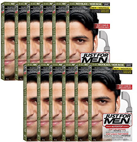 Just For Men Autostop, Gray Hair Coloring for Men with Comb Applicator
