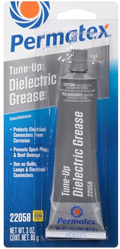 Permatex 22058 Dielectric Tune-Up Grease, 3oz. - High Performance Dielectric Grease Used to Protect Terminals, Spark Plugs, Wiring and Other Electrical Connections Against Salt, Dirt, and Corrosion
