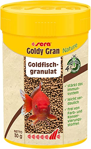 Sera Goldfish Granules 100 ML (30 g) | Granulés Naturels pour Grands Poissons Rouges & Poissons d’Eau Froide | Farine d’Insectes & Oméga | Croissance Saine & Défenses Naturelles