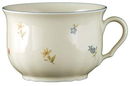 Seltmann Weiden 001.300335 Marieluise ströblomma mjölkkaffekopp 0,37 L, porslin, färgglad