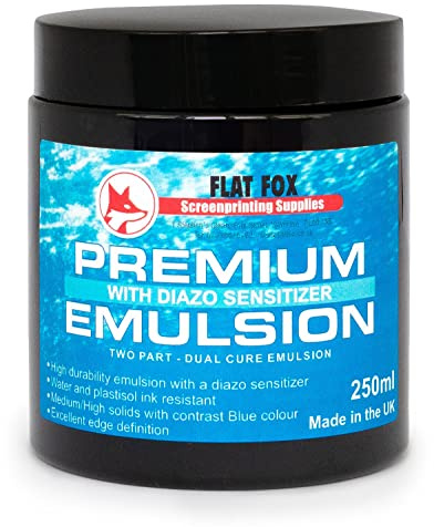 Flat Fox Screen Printing Photo Emulsion and Diazo Sensitizer (250ml)