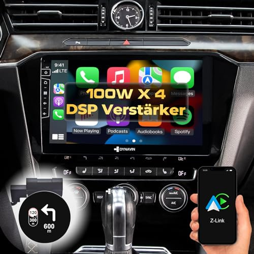 DYNAVIN Android bilradio navigator för VW Passat B8, 10,1 tums OEM-radio med trådlös Carplay och Android Auto | Head-up-skärm | Inkl. DAB+: D9-55 Premium Flex