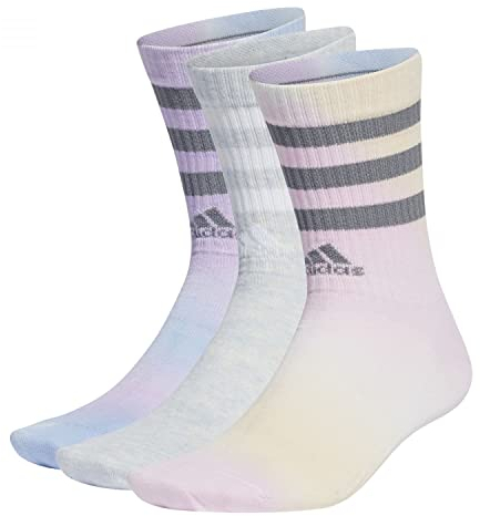 Adidas, 3S C Crw Dye 3P, Socken, Weiß/Weiß/Haloblau, Xl, Unisex-Adult