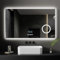 EMKE® 7 in 1 Badspiegel mit Beleuchtung 100x60cm Badezimmerspiegel 3000K/4000K/6500K Touch+Dimmbar+Beschlagfrei+3X Kosmetikspiegel+Bluetooth Energiesparend IP44 Einfach Installation Wandspiegel