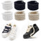 BORISCA 3 pares Cordones Gruesos Redondos de Cuerda 150cm de Largo Gruesos Cordones Anchos 0.8cm Algodón Cordones Zapatillas Gruesos para Cordones Air Force 1 Gordos Bricolaje Bobinados Rope Laces