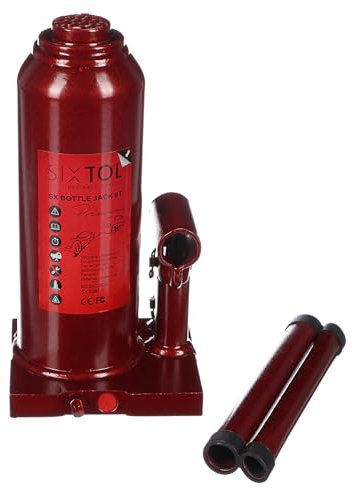 SIXTOL SX Bottle Jack Premium 8T | Cric hydraulique Bouteille | Capacité 8 tonnes | Construction soudée Professionnelle