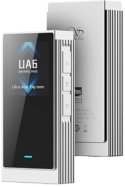 SHANLING UA6 Kopfhörerverstärker, tragbarer USB DAC Amp, DAC CS43131x4, 768kHz/32bit DSD512, 1,3IN Display, für Android/iOS/Mac/Windows, 3,5/4,4 mm/SPDIF-Ausgang, bis zu 361mW@32Ω Ausgang