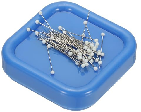 PATIKIL Magnetic Pin Holder, Magnetic Pin Cushion Paper Clip Holder for Sewing Quilting Hair Clips, Blue