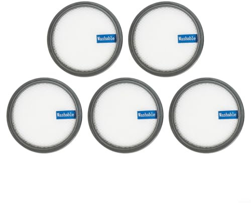 Yhenlovtt Filtro de polvo para PRETTYCARE Juego de filtros de repuesto para aspiradora inalámbrica W200 W300 W400, piezas de mantenimiento, diseño lavable (5 piezas)