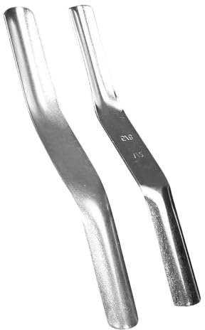 2 Pack Double End Brick Jointers - 1/2 X 5/8 Brick Jointing Pointing Tools Kit Pointing Trowel Mortar Finishing Tool for Builders and Bricklayers