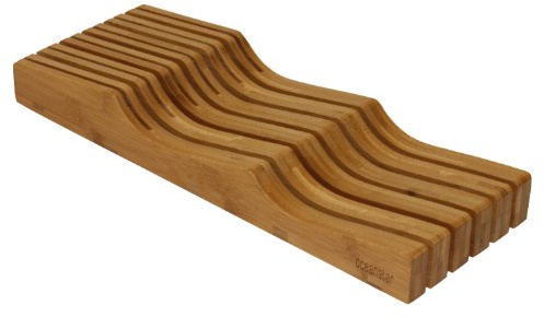 Oceanstar In-Drawer Bamboo Knife Organizer