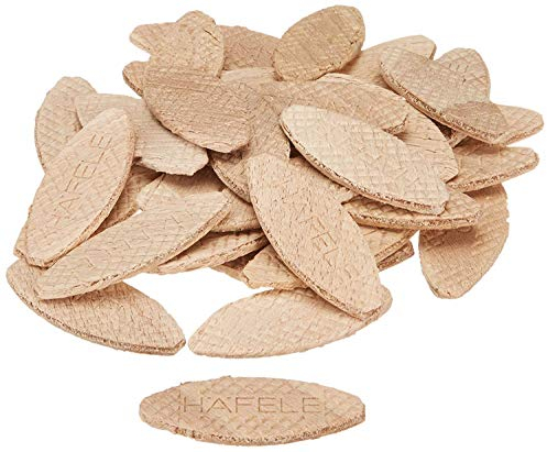 Gedotec Verbindungsplättchen Holz Größe 10 Möbelverbinder Buche natur auch Lamello gennant | Flachdübel mit 4 mm Stärke | Holzverbinder Lamellen - 53x19x4 mm | 1000 Stück - Holz-Dübel für Möbel