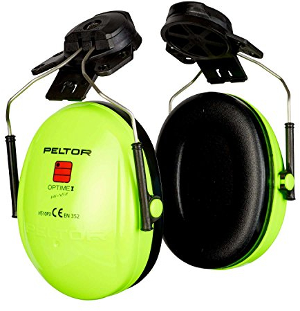 Coquilles antibruit 3M™ PELTOR™ Optime™ I H510P3E-469-GB - Fluo - avec attaches P3E