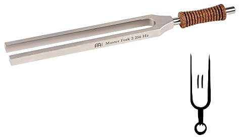 Sonic Energy Meister Therapie Stimmgabel 2 – 256 Hz / C4 – Für Meditation, Klangheilung, Entspannung – Inkl. Baumwolltasche (TTF-256)