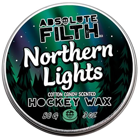 Absolute Filth Northern Lights Premium Scented Stick Wax for Hockey Tape for Maximum Grip & Blade Protection - High Tack Twig Wax - 3 oz Puck for Players - Smells Amazing - Made in USA