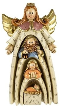 DRW Misterio Nacimiento Belen Encajar 4 Piezas Resina 13.5 cm atlo
