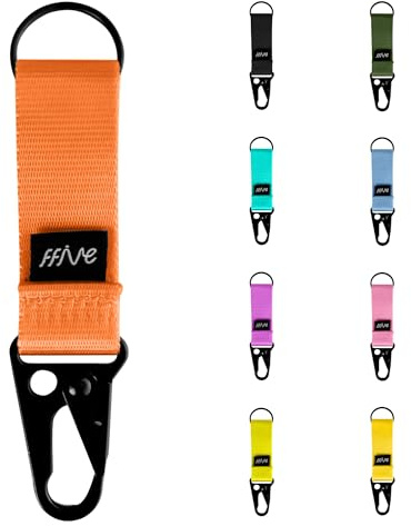 FFIVE - Llavero Nylon Real - Llaves Multifuncional Colgar Mochila mosqueton Carabiner Keychain