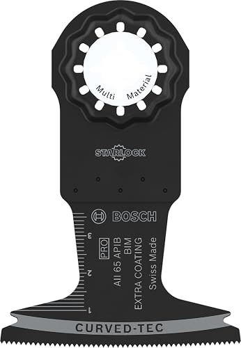 Bosch 5x PRO Multi Material AII 65 APIB Multitool Blade (for Wood with nails, Metal sandwich, Width 65 mm, Professional Accessory Multitool)
