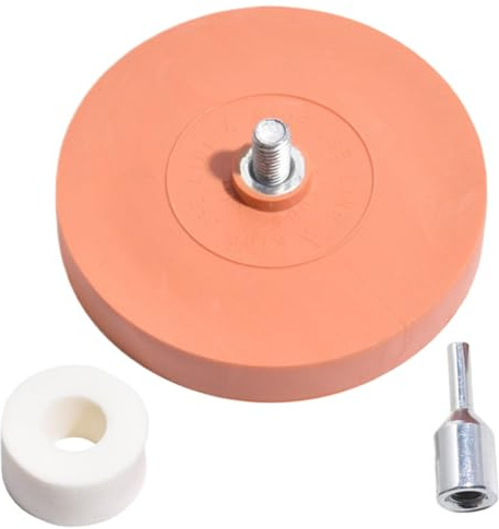 Ruota per gomma adesiva | Ruota per gomma da 4 pollici, strumento per la rimozione di decalcomanie, dispositivo di rimozione colla pneumatica per adesivi per carrozzeria, rimuove strisce gessate e gra