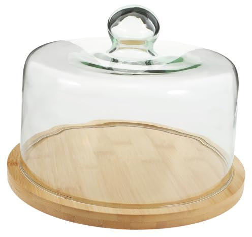 Cabilock Cubierta De Vidrio Para Pasteles Tapa Hermética Para Exponer Postres Práctica y Duradera