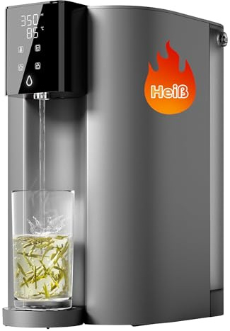 Waterdrop CoreRO Osmosi Inversa Sistema, Istantaneo Caldo Distributore d'acqua, 5 Opzioni di Temperatura, Sistema RO a 6 Stadi C1H, 3:1 Acqua Pura al Drenaggio, Riduce i PFAS, WD-C1H
