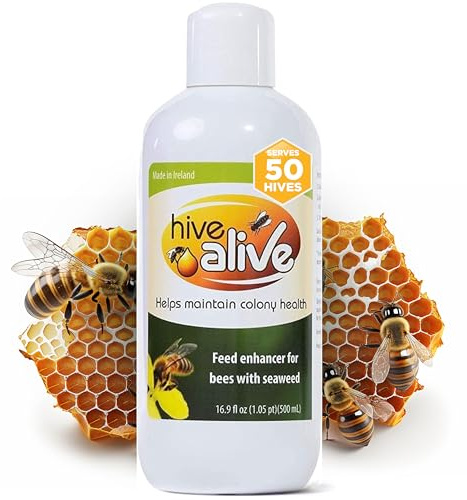 HIVE ALIVE Integratore alimentare per api, potenziatore di mangime concentrato liquido, alimentazione autunnale primaverile, per ridurre la mortalità invernale, aumenta la salute dell'intestino