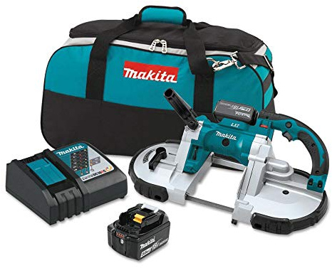 Makita XBP02TX 18V LXT Lithium-Ion Cordless Portable Band Saw Kit (5.0Ah),