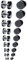 9 Paare 3-12 mm Tian Edelstahl Herren Ohrstecker Creolen Tunnel Ohrringe für Damen Edelstahl Herren Pierced Earrings Schwarz Stud Earrings (Schwarz)