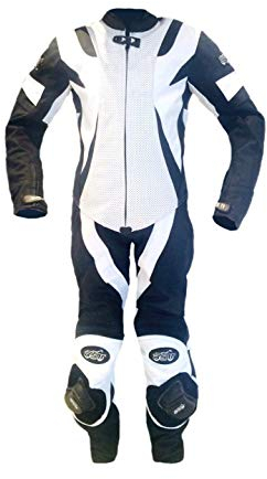 XLS Kinderkombi einteilig Lederkombi für Kinder Schwarz Weiß (119)