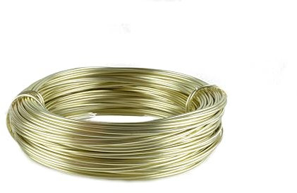 Aluminiumdraht Ø 2mm - 60m Ring in verschienden Farben. (Champagner)