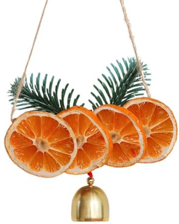 Festliche Zitronenglocken zum Aufhängen, Weihnachtsbaumschmuck, Anhänger, Szenenlayout für Feiertage, für Weihnachtsglocken, Wandbaumglocken, Glocken, Weihnachtsdekoration, Hänger,
