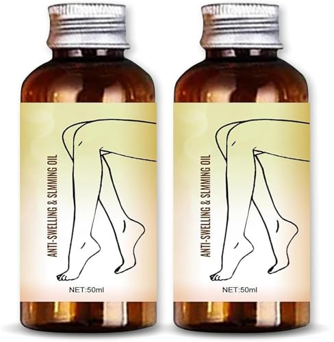 Huile de massage Swellclear pour les jambes, huile de massage Swell Clear Lymphrelief pour les jambes et les pieds enflés, Swellclear réduit naturellement l'enflure des jambes (2PCS)