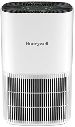 Honeywell Allergen Plus Compact HEPA Small Room Air Purifiers for Home, Up to 530 Ft² Coverage, 3-in-1 Filter, Pet Dander, Smoke & Odor Reducer Air Quality Sensor with Auto Mode, White, HPA125W