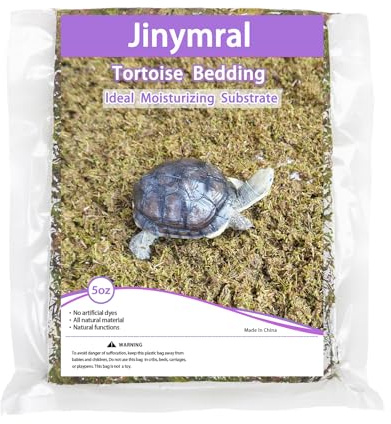 Jinymral 160g Substrat für Schildkröten, feuchtigkeitsspendende Terrarien-Einstreu für Schildkröten, Schildkrötenerde
