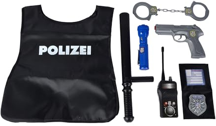 Simba 8102665 - Polizei Einsatzkommando Set, Schwarz, 48 x 36 x 5 cm