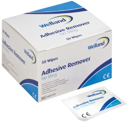 Welland WAD050, Medizinischer Kleber-Pflasterentferner als Sachet (Tuch) 50 Tücher