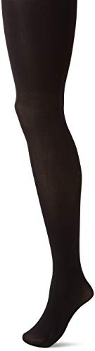 Hanes Script Blackout Tights with X-Temp Technology, Control Top, Sheer Toe, Black, Size TL (Pack of 1)