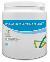Bioges DAIFLOR NPK 8.10.32 CONCIME FOGLIARE + MICROELEMENTI 1 kg