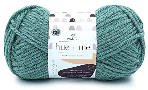 Lion Brand Yarn Company Two of Wands: Hue + Me Garn, Agave
