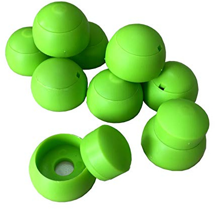 Loggyland 10er Set Abdeckkappen 8-10mm - apfelgrün