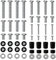 Universal TV Mounting Kit, Forging Mount TV Mounting Accessories, Contains Screws and TV Spacers M4 M6 M8, Compatible with Most TV Wall Mount/Monitor Mounts