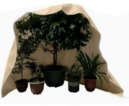 Rori Protection hivernale pour Plantes, Protection Contre Le Gel, pour Grand Olivier, Sac de Plantes en Pot, avec Fermeture éclair et Cordon de Serrage (XL 80 g/m²)