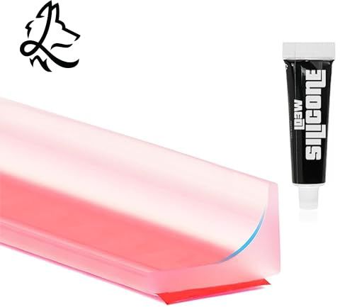 Joint Salle de Bain - Joint Porte Douche en Silicone Autocollant avec Tube de Silicone - Joint Porte de Douche pour une Étanchéité Optimale (3 METRES, TRANSPARENT)