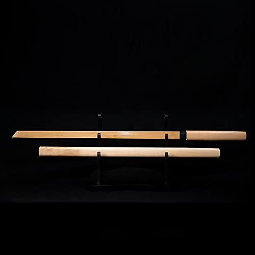 Spade di bambù Laido 103cm,Spada di legno da allenamento in legno massello fatta a mano con fodero,Katana giapponese,Bokken,Adatto per cosplay,Lai,Collezione,Decorazioni per la casa,Pratica con spada